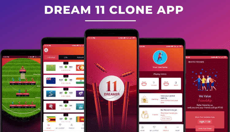 Dream 11 Clone Fantasy Cricket App